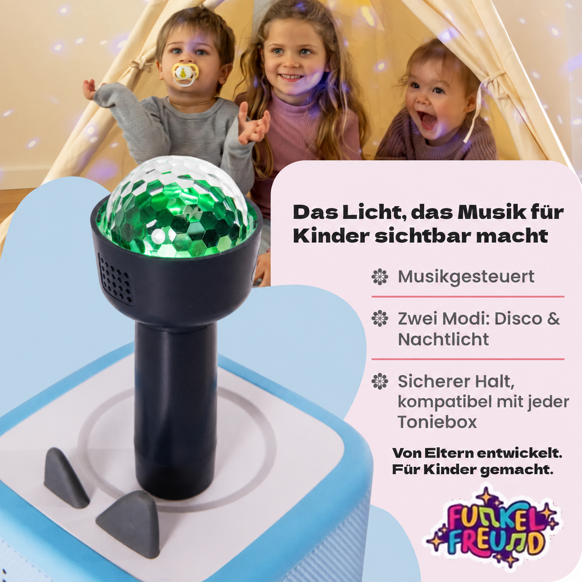Funkelfreund™ – Das magische Kinderlicht, kompatibel mit deiner Toniebox